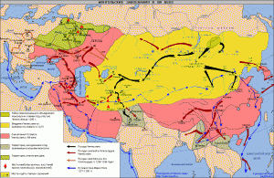 карта Монгольской Империи